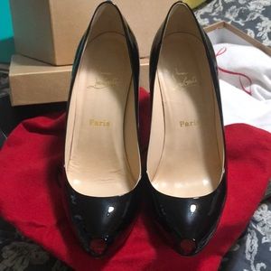 Christian LouBoutin Open Clic 120  Black
